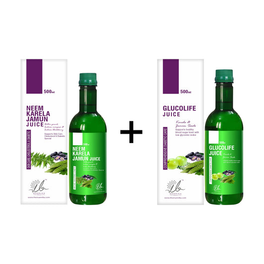 Neem Karela Jamun Juice + Glucolife Juice